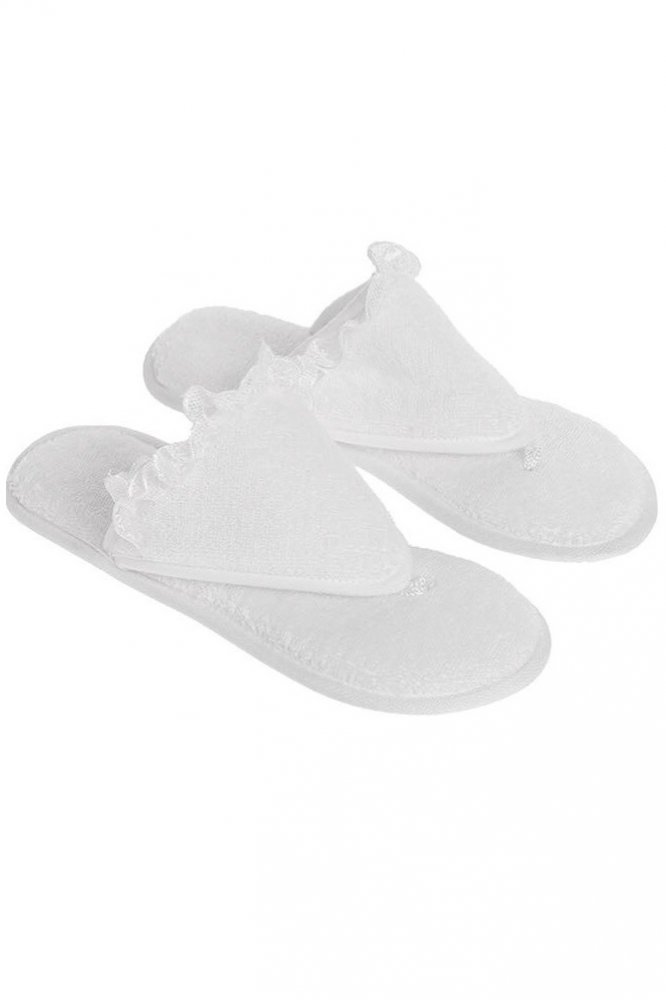 Soft Cotton Dámské pantofle LUNA Bílá 26 cm (vel.36/38)
